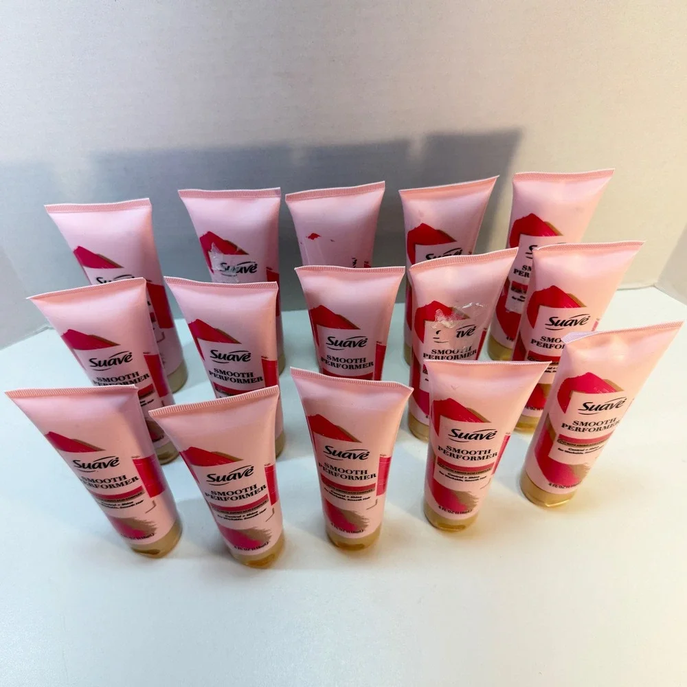 Lot of 15 Suave Smooth Performer Anti-Frizz Cream 4oz Tube Control & Shine
